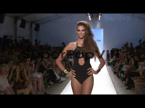 Models walk the runway at the Dolores Cortes show at Merc...