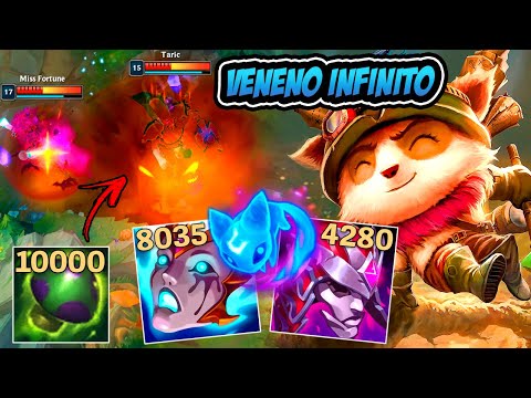 TEEMO VENENO INFINITO NO COGUMELO *muito op* - LEAGUE OF LEGENDS