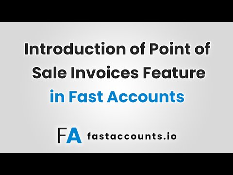 Introduction of Point of Sale Invoices feature