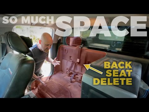 Back seat delete on Nissan Frontier & my (shoddy) DIY storage build in its place