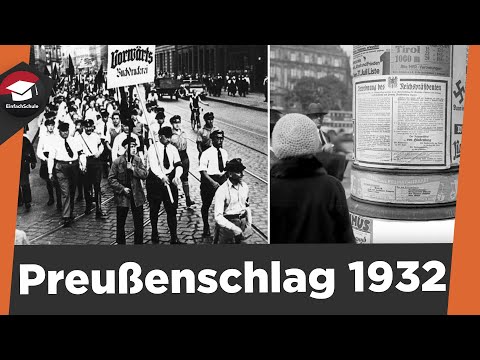 Preußenschlag 1932 einfach erklärt - Ursache, Ablauf und Folgen - Zusammenfassung Preußenschlag!