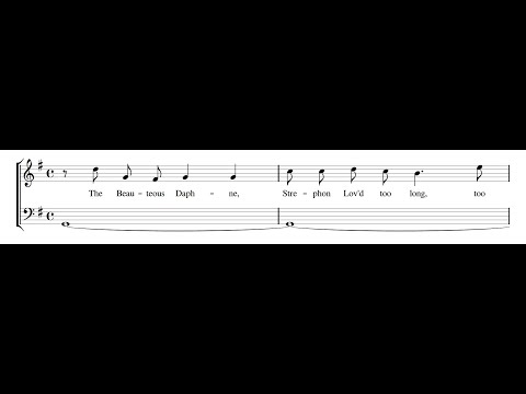 DANIEL PURCELL: The beauteous Daphne PDF SCORE