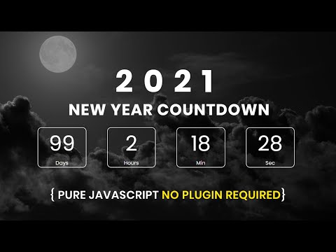 Responsive Simple Countdown Clock Website Page | Countdown Timer In Hindi | JavaScript Project