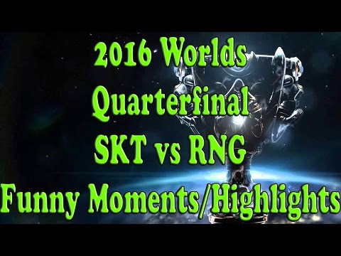 2016 LoL Worlds Quarterfinals - SK Telecom T1 vs. Royal Never Give Up - Funny Moments and Highlights