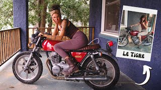 Learning to ride a motorcycle // 1977 Bike Restoration