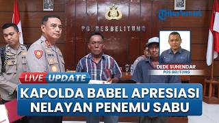 Nelayan Penemu 42 Kilogram Narkoba Jenis Sabu Dapat Penghargaan dari Kapolda Bangka Belitung