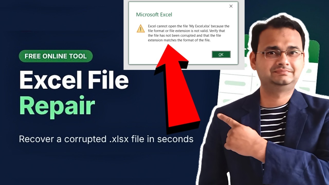 Recover and Repair Corrupted Excel File | How to Recover Damage Excel File (Really Working Tool)