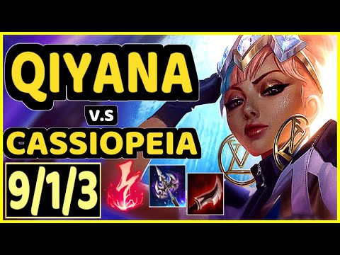 DHOKLA (QIYANA) vs CASSIOPEIA - 9/1/3 KDA TOP CHALLENGER GAMEPLAY - NA