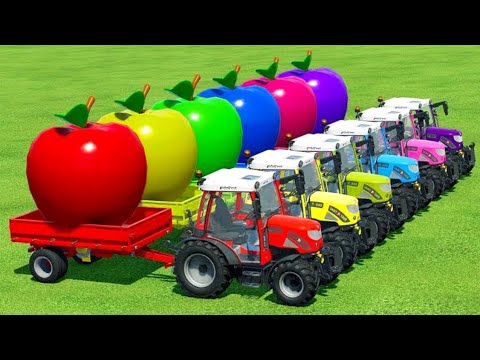 Transport Apples And Spread Fertilizer With Rigitrac Tractors - Farming Simulator 22