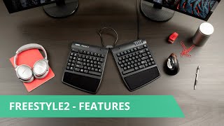 Kinesis FreeStyle 2 ergonomic keyboard DE video thumbnail