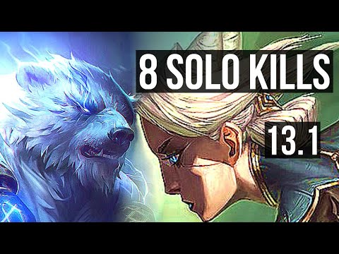 VOLI vs CAMILLE (TOP) | 8 solo kills, 14/2/8, Legendary | EUW Diamond | 13.1