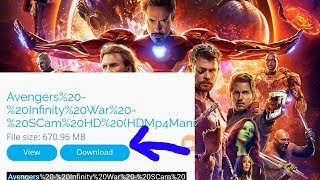 How to download avengers infinity war full movie in hindi HD 700mb