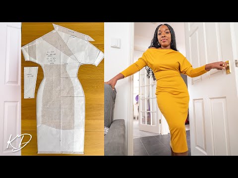 Off Shoulder Dress with Long Sleeves Tutorial