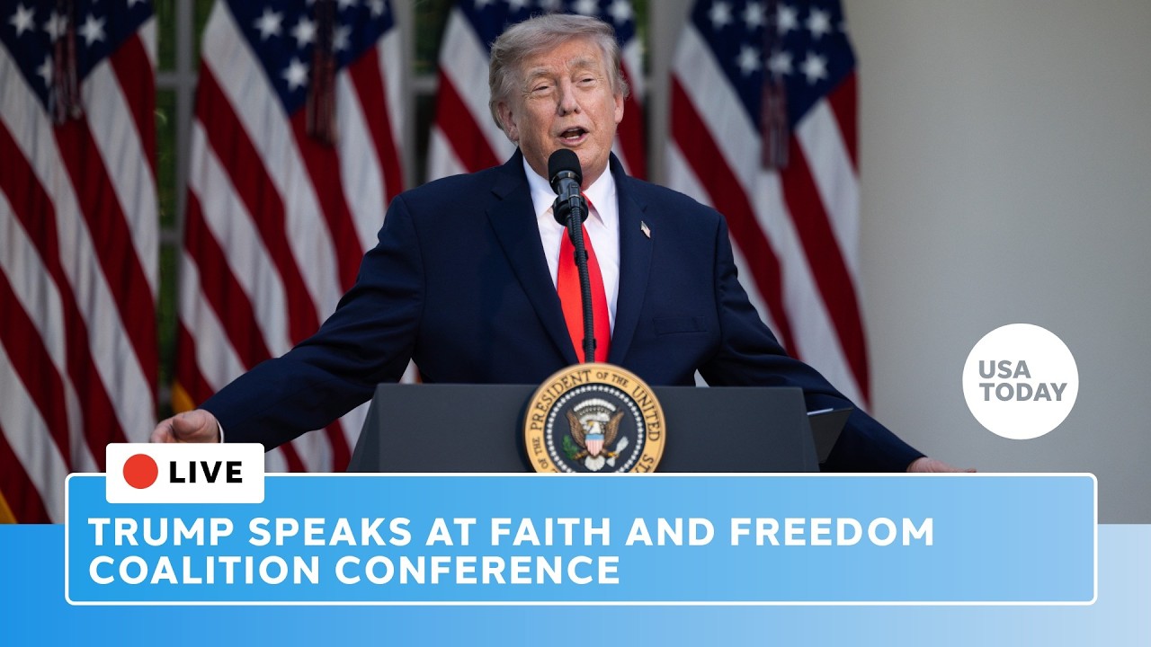 Live: Trump delivers speech at Faith and Freedom Coalition's 'Road to Majority' conference