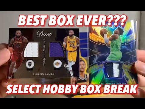 20-21 Panini Select Basketball Hobby Box! ANTHONY EDWARDS /10 AND LEBRON DUAL PATCH IN ONE BOX?!?!