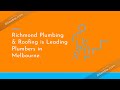Commercial Plumbing services and Plumber in East Melbourne Richmond Plumbing Roofin...