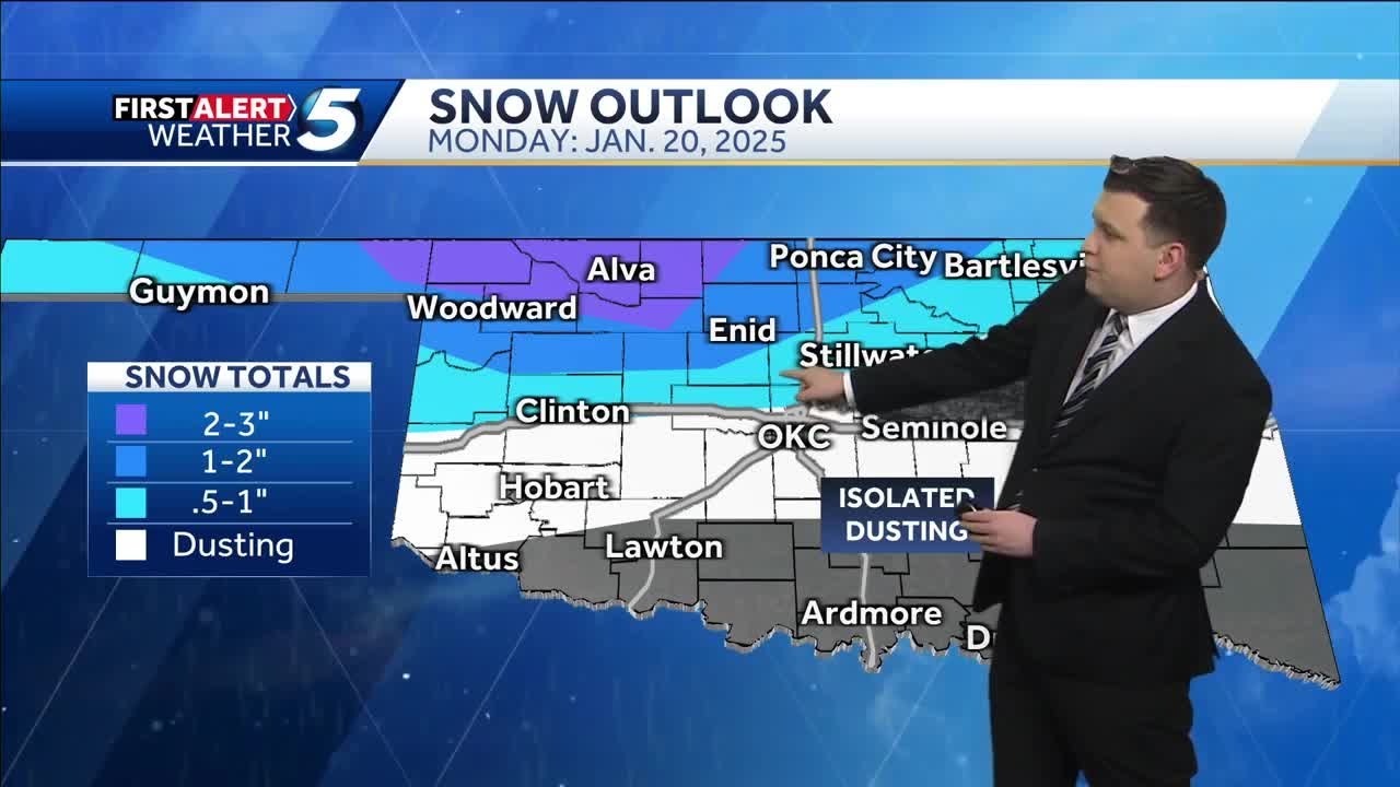Winter Weather Timeline: Bitter cold continues, snow possible Monday