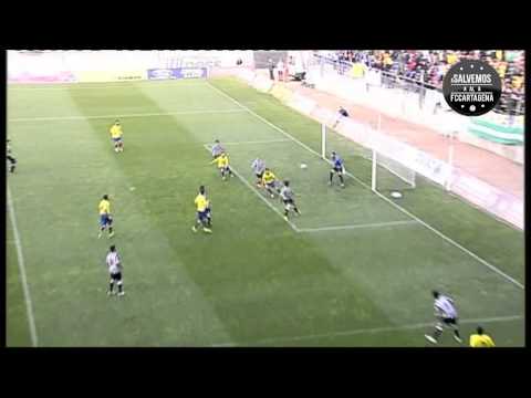 Fran Machado marca el 1-0 al FC Cartagena