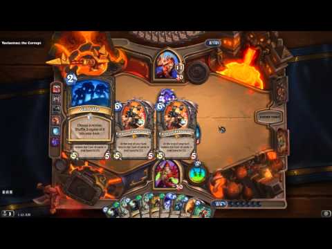 Hearthstone heroic Vaelastrasz - watch your DECK! (Unearthed Raptor combo)