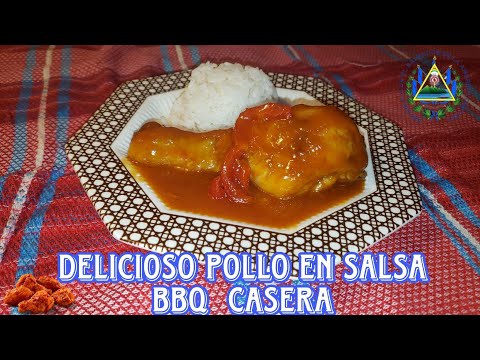 Como hacer pollo en salsa bbq casero sin horno /pollo en salsa barbecue casera