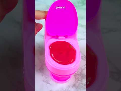 Satisfying With Unboxing & Review Miniature Toilet Slime Set Video l ASMR Videos