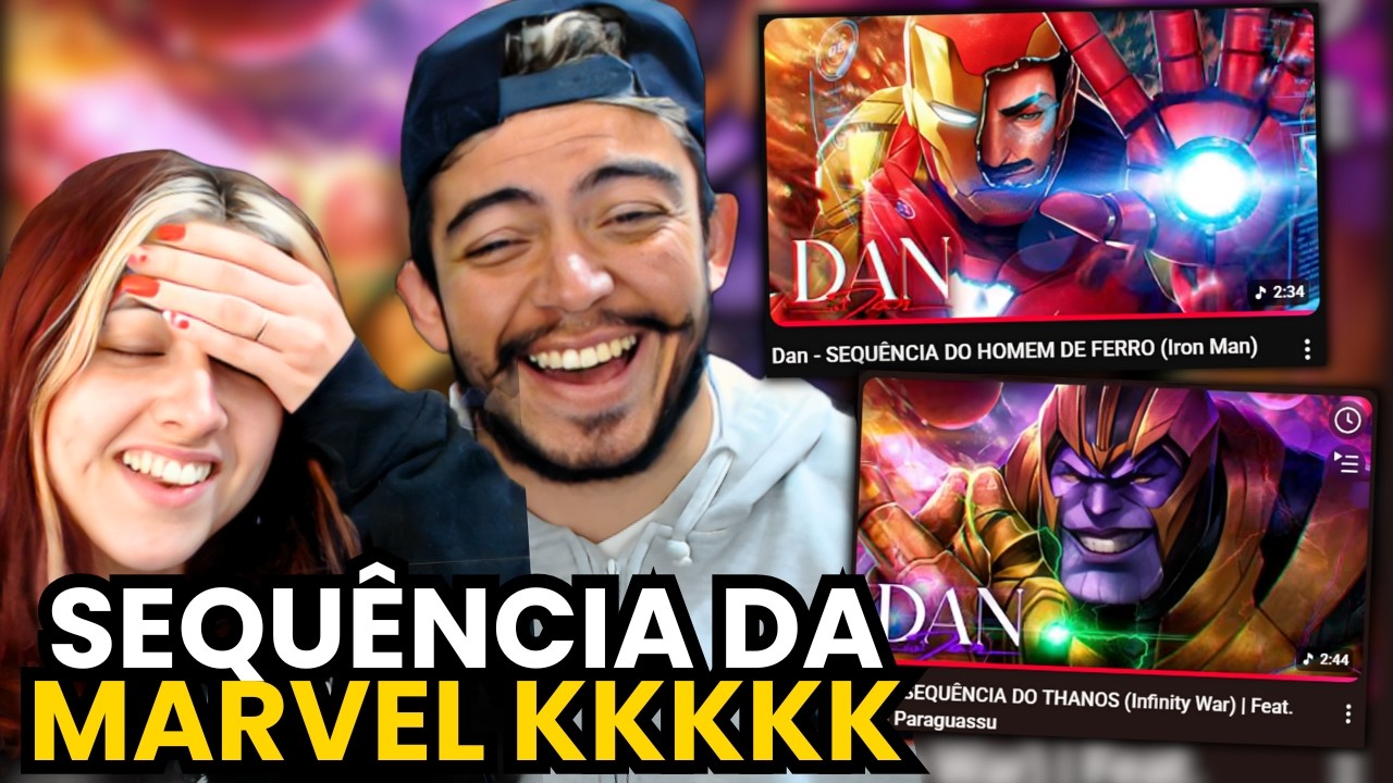 2 em 1 ÉoDan - SEQUÊNCIA DO THANOS Paraguassu e Dan - SEQUÊNCIA DO HOMEM DE FERRO (Iron Man) react