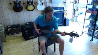 Video thumbnail for Schecter Omen 5 string bass & Markbass combo - funk rock slap by Live Louder