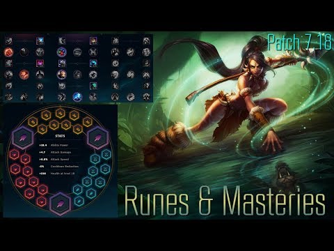 Nidalee Runes & Masteries for Patch 7.20