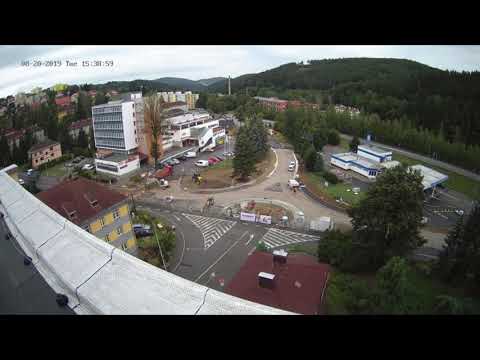 Časosběrné video ze stavby okružní křižovatky Fišerka / Vimperk