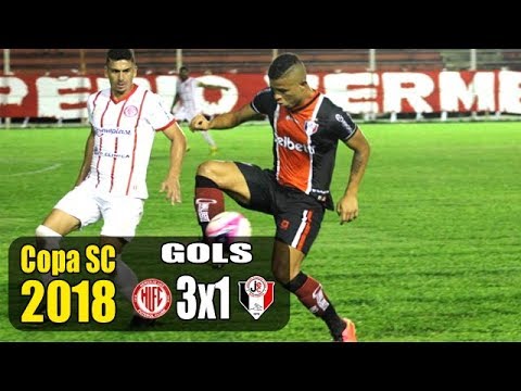GOLS: HERCÍLIO LUZ 3 X 1 JOINVILLE - COPA SC 2018 - 04/10/2018