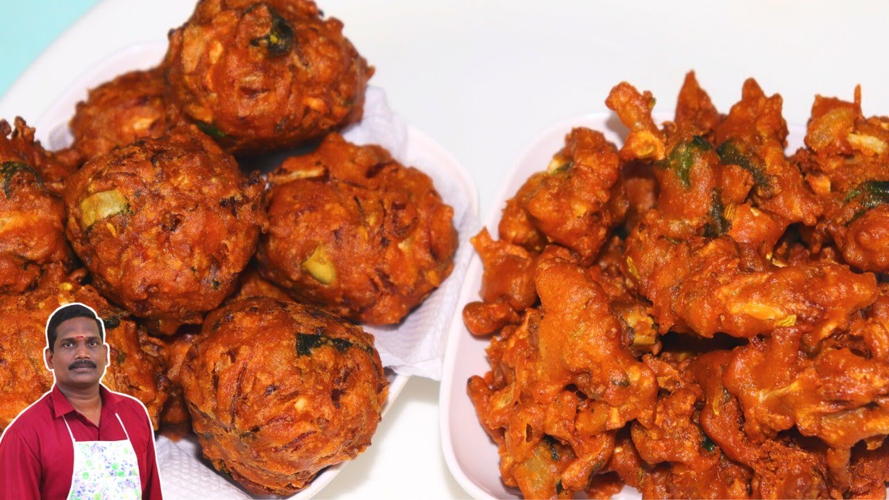 முட்டைகோஸ் போண்டா & பக்கோடா | Cabbage Bonda & Pakora recipe | Balaji's kitchen