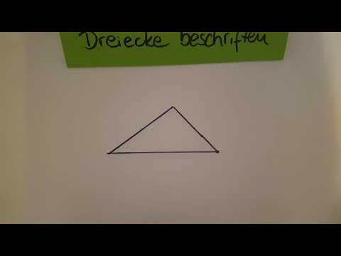 Dreieck richtig beschriften
