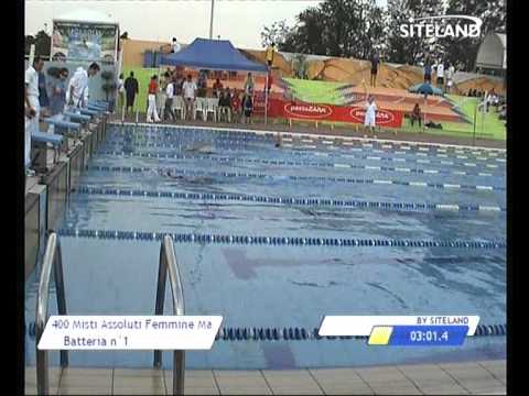 Serie 1 dei 400 Misti  Assoluti Femmine Master - 11 Memorial Andrea Bettiol
