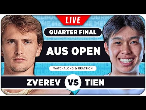 ZVEREV vs TIEN • Australian Open 2026 QF • LIVE Tennis Watchalong