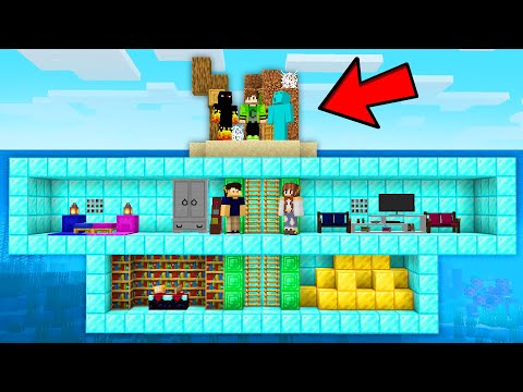 Pensavam que Eu Fosse NOOB, mas fiz um BUNKER SECRETO!