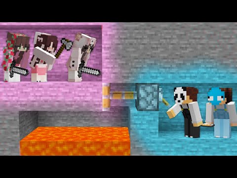 Minecraft Manhunt Race Boys VS Girls