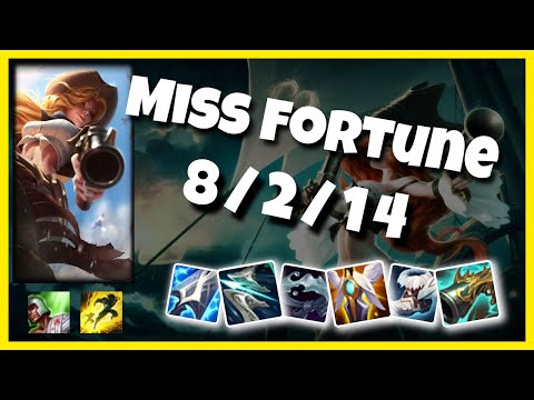 Miss Fortune Gameplay Challenger Replay S11 - 10.25 Bot Lane (8/2/14) - NA
