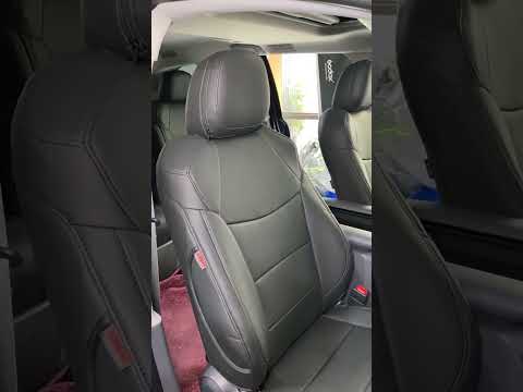 toyota sienna black leather custom seat covers real effect on car interior