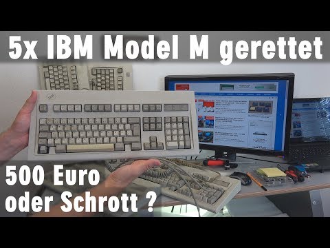 IBM Model M 5x gerettet - 500 Euro Wert oder nur Schrott? Tastatur-Test mit Windows 10