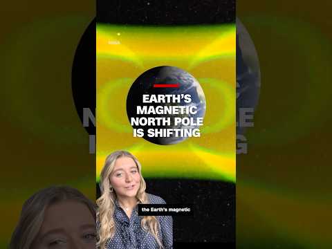 Earth's magnetic north pole is shifting