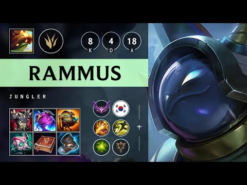 Rammus Jungle vs Lillia - KR Master Patch 25.14