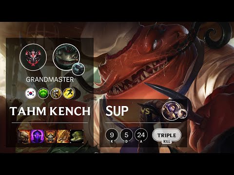 Tahm Kench Support vs Blitzcrank - KR Grandmaster Patch 10.20