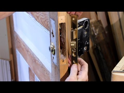 How to remove a mortise cylinder lock set from an entrance d...