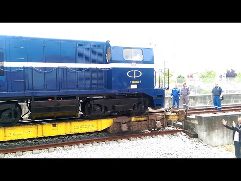 Chegada Alsthom 9004 a Aveiro