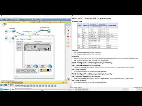 PKT 1.1.3.5 - Configuring IPv4 and IPv6 Interfaces