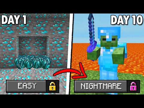 Minecraft, But It Progressively Gets Harder