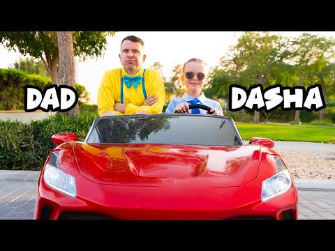 Dasha is the BOSS! 👑 Teaching Dad How to Be a Good Kid