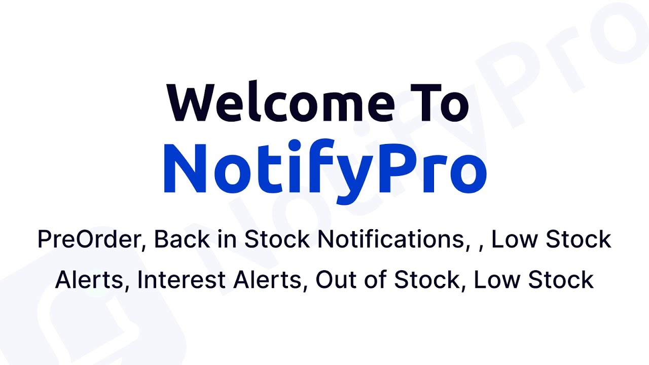 Notify Me| Back Stock|PreOrder Demo