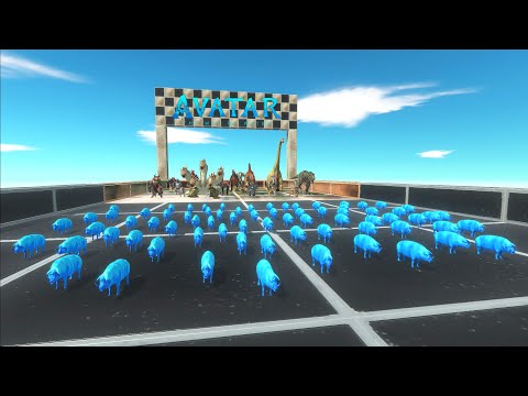 CHASE SPEED RACE TO EAT AN AVATAR PIG • Animal Revolt Battle Simulator