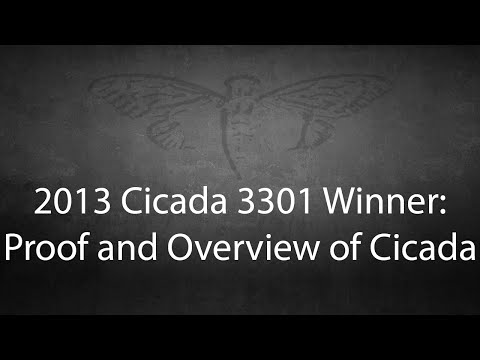 2013 Cicada winner's overview of 3301 - First in new Cicada 3301 series